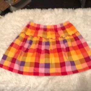 L 10/12 CRAZY 8 Summer Plaid Skirt ECU!